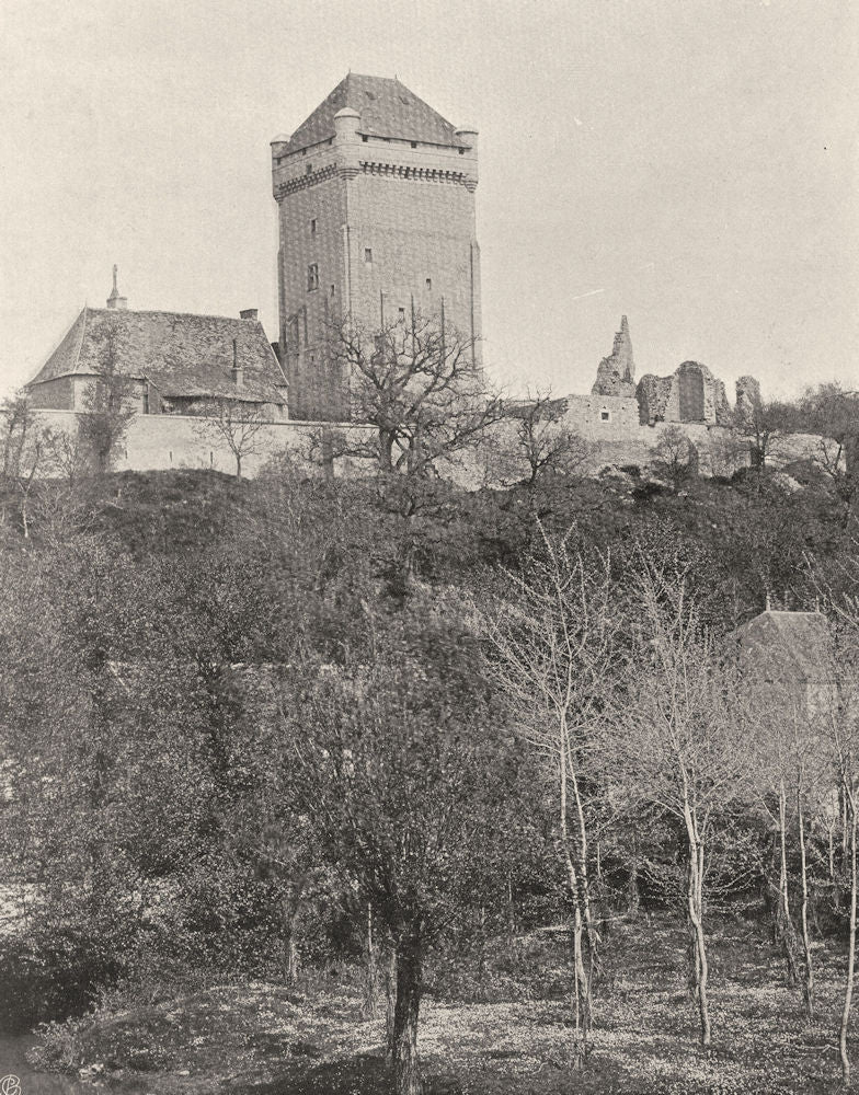 INDRE. Tour de Prunget 1905 old antique vintage print picture